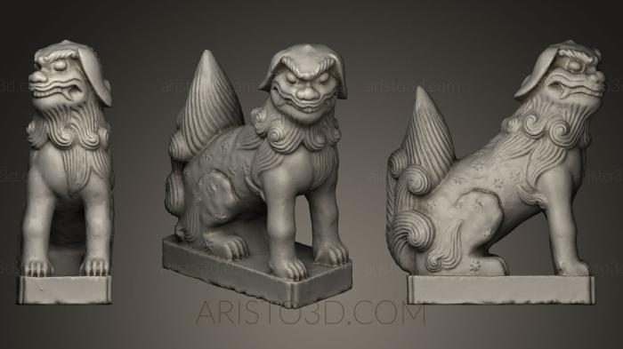 Figurines lions tigers sphinxes (STKL_0141) 3D model for CNC machine